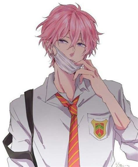 Whats With The Pink Hair With Images Cute Anime Guys