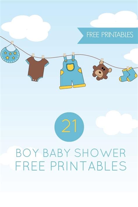 21 Free Boy Baby Shower Printables Spaceships And Laser