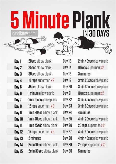 Five Minute Plank Challenge Workout Challenge 5 Minute Plank Plank