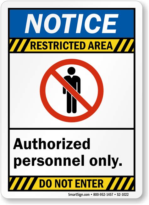 Restricted Area Authorized Personnel Only Sign Photos And Vectors