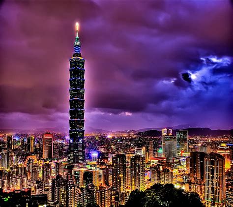 2k Free Download Taipei 101 Asian Building City Taiwan Tower Hd