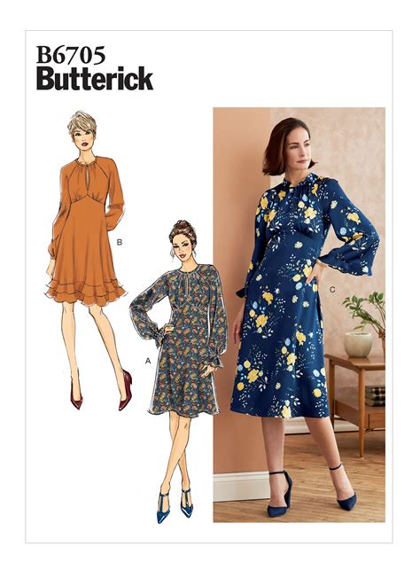 Butterick Pattern Misses Dress Sizes 14 16 18 20 22