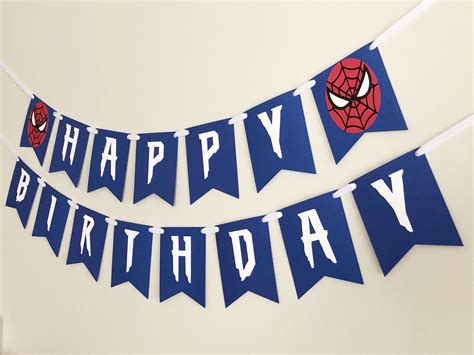 50 Best Ideas For Coloring Spiderman Happy Birthday Banner