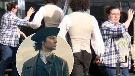 Poldark Hunk Aidan Turner Loses It On Set After Eager Fans Dare To