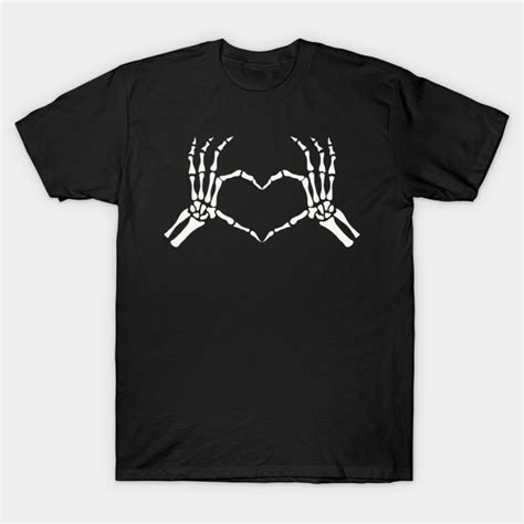 Skeleton Hands Heart Halloween Skeleton T Shirt Teepublic