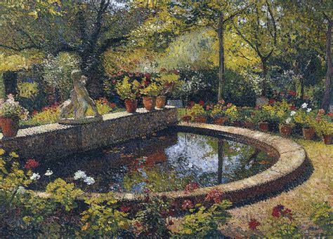 By identifying the perpetrator, you'll know what kind of repellent to use, such as rabbit repellent or deer. Fountain in My Garden, 1904 - Henri Martin - WikiArt.org