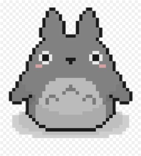 Totoro Pixelkawaii Face Pixel Art Minecraft Png Totoro Png Free The