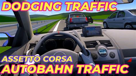 German Autobahn Traffic With Renault Megane 2008 Assetto Corsa Youtube