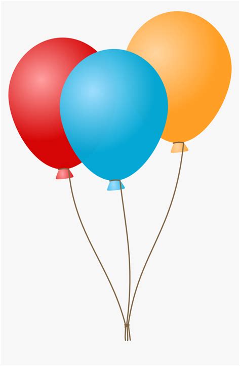 Clip Art Deflated Balloons Birthday Balloon Clipart Hd Png Download