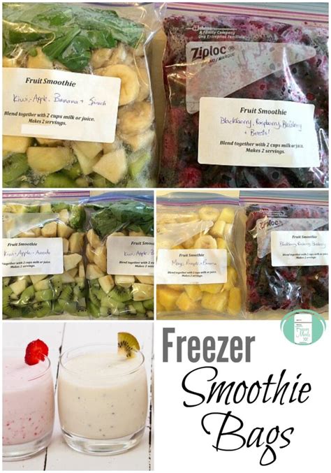 Make Ahead Freezer Smoothie Bags Freezer Meals 101