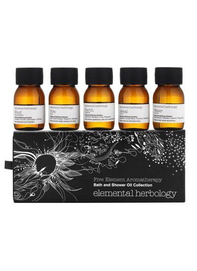 Elemental Herbology Five Element Bath And Shower Oil Collection Shower Oil Face Sunscreen