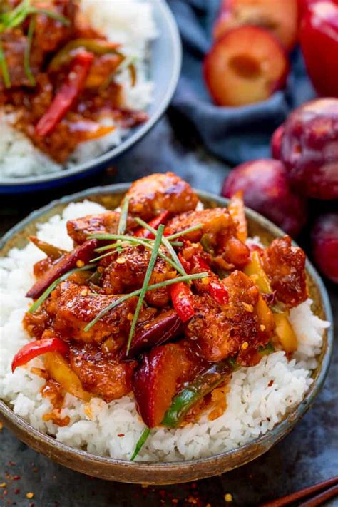 We'll show you how to cut up a whole chicken in 4 easy steps. Chinese Plum Chicken Stir Fry - Nicky's Kitchen Sanctuary
