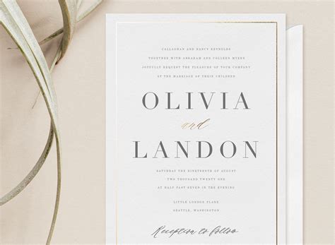 Your Sweet And Simple Guide To Formal Wedding Invitation Wording