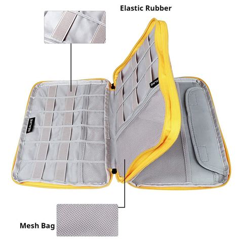 Realike Travel Cable Organizer Electronic Accessories Organizer For C
