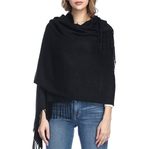 Extra Large Thick Soft Cashmere Wool Shawl Wraps For Women