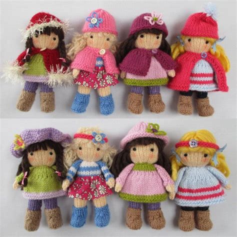 little belles small knitted dolls knitting pattern by dollytime lovecrafts knitted dolls