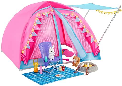 Barbie Let S Go Camping Tent Set With 2 Dolls