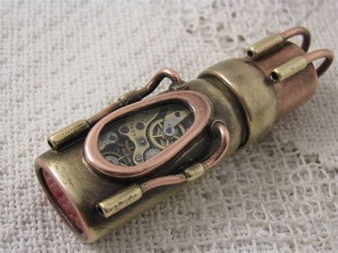 Steampunk Usb 30 Flash Drive With Glowing Glass Windows 32 Etsy