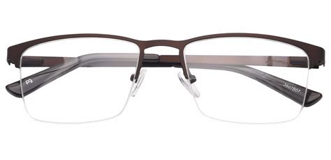 Elite Rectangle Prescription Glasses Brown Mens Eyeglasses Payne Glasses
