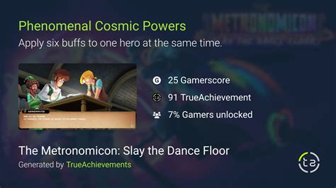 Phenomenal Cosmic Powers Achievement In The Metronomicon Slay The