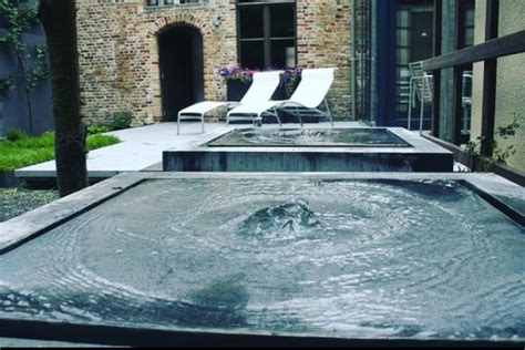 Aluminium Table Water Feature And Fountain Taylor Made