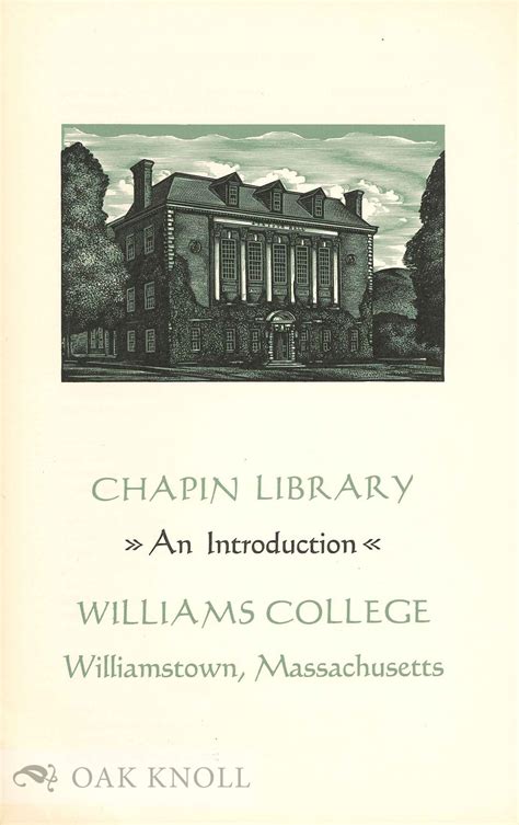 Chapin Library An Introduction Ebay