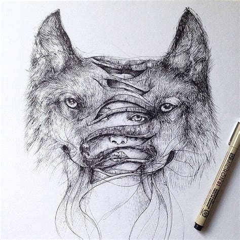 Awesome Surreal Drawings Pen By Alfred Basha Art Ink Pen Art