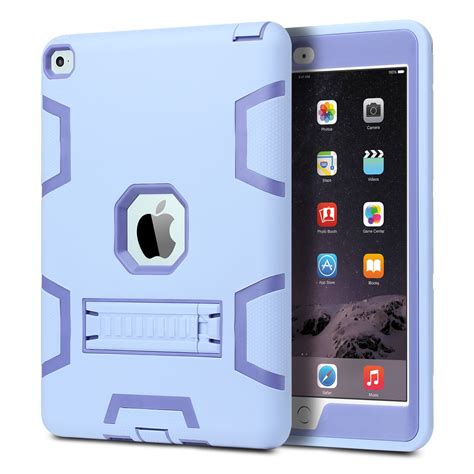 Shockproof Heavy Duty Rubber With Hard Stand Case Cover For Apple Ipad