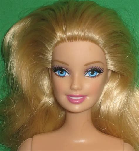 Barbie Doll Belly Button Body Hard Non Bending Legs Plum Lipstick Nude 4 Ooak 1200 Picclick