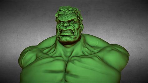 Hulk Bust Buy Royalty Free 3d Model By Alejandroplanas 6e2b7f5