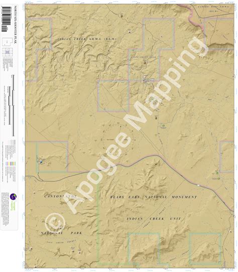 North Six Shooter Peak Ut Amtopo By Apogee Mapping Inc