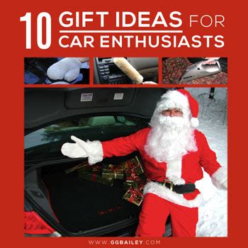 There are all kinds of music lovers in the world, with different tastes in music, so if you're in search of the best gifts for music lovers, we got you covered. 10 Gift Ideas for Car Enthusiasts from GGBailey.com