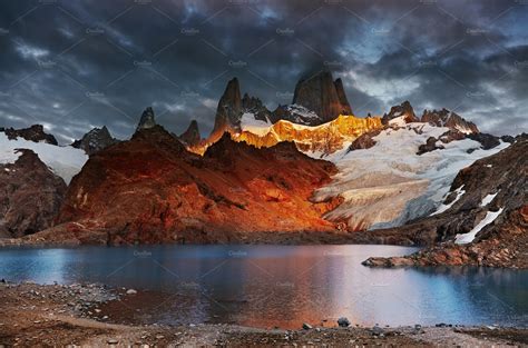 Mount Fitz Roy Patagonia Argentina High Quality Nature Stock Photos