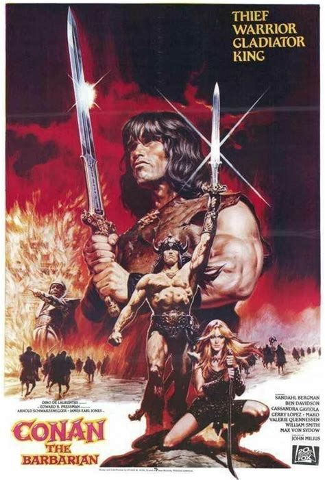 Conan The Barbarian 1982 Conan Der Barbar Filmposter Plakat