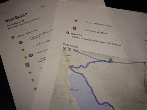 Printing Out Directions Nostalgia