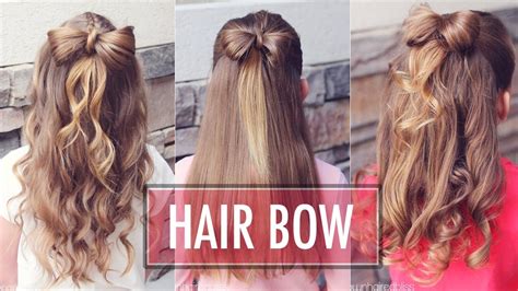 Half Up Hair Bow Brown Haired Bliss Easy Hair Bow Tutorial