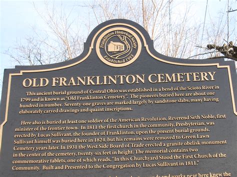 Franklinton Ohio Its Called The Old Franklinton Cemetery Flickr
