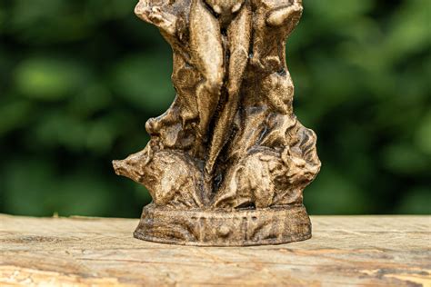Wooden Hecate Statue Greek Goddess For Pagan Home Altar Kit Etsy