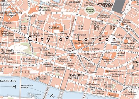 Map Of Central London Updated On Behance