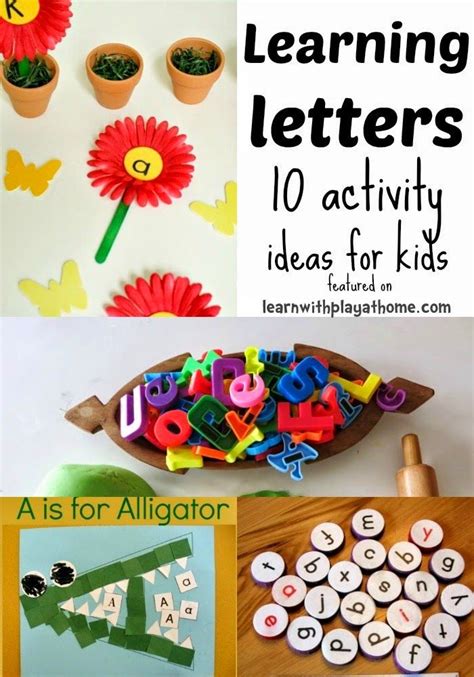 Learn With Play At Home 10 Activities For Learning Letters Preschool
