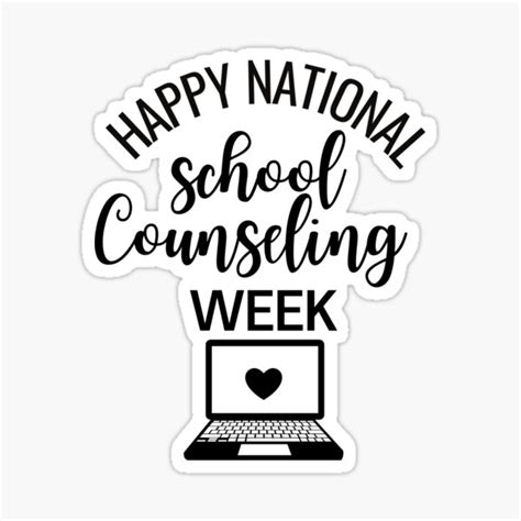Happy National School Counseling Week T Guidance Counselor Sticker