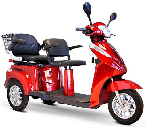 Motorized Scooter Electric Mobile Scooter Double Seats Tandem Scooters