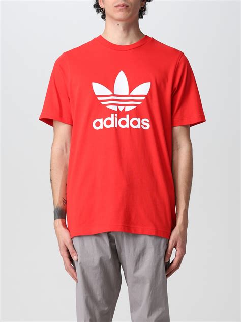 Adidas Originals T Shirt With Logo Red Adidas Originals T Shirt He9511 Online On Gigliocom