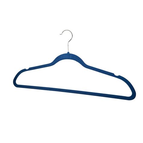Home Basics Navy Velvet Hanger (10-Pack)-FH01741 - The Home Depot