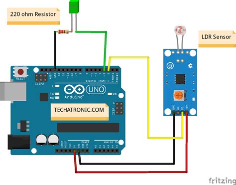 Ldr Sensor With Arduino Tutorial Arduino Light Sensor Techatronic