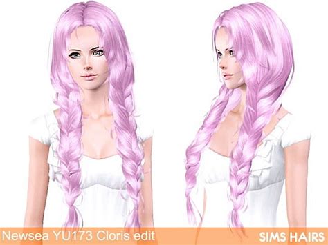 Newsea Yu173 Cloris Af Retexture By Sims Hairs