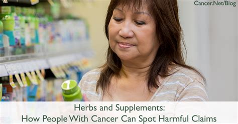 How To Spot Suspicious Herb And Supplement Claims During Cancer