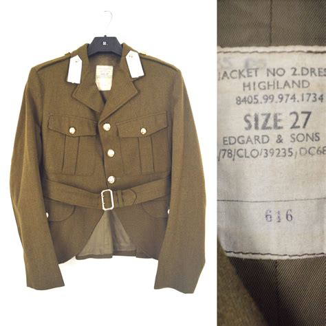 Jacket Officers No2 Dress Highland Scotish British Army Size Etsy Uk