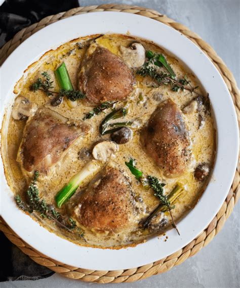 Creamy Chicken Leeks And Mushrooms Aninas Recipes