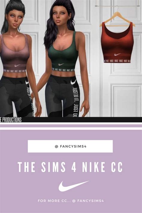 Nike Sport Bra Collection Tops The Sims 4 Ts4 Cc Shakeproductions